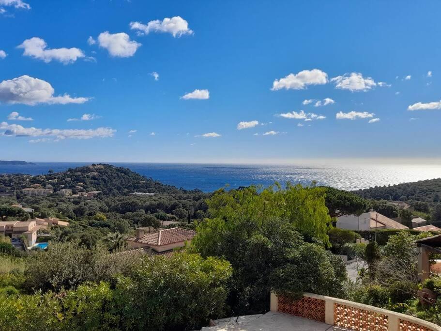 4-Star Private Villa With Heated Pool And Panoramic Sea View At Gulf De Saint Tropez Cavalaire-sur-Mer Exterior foto