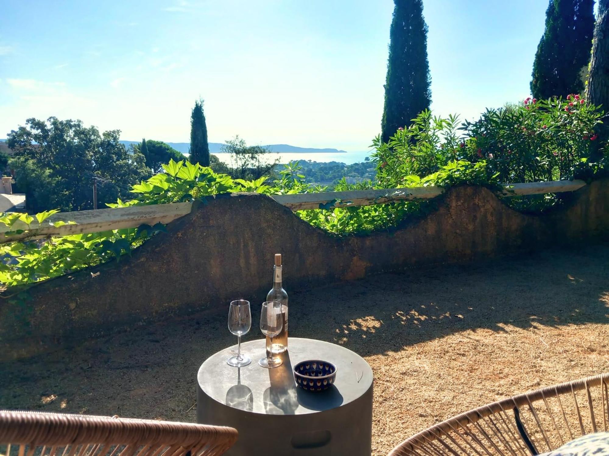 4-Star Private Villa With Heated Pool And Panoramic Sea View At Gulf De Saint Tropez Cavalaire-sur-Mer Exterior foto